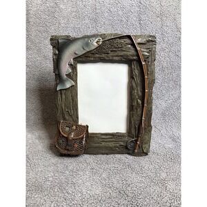 River's Edge 3D Fly‎ Fishing Photo Frame Rod Reel Trout 4x6 Photo